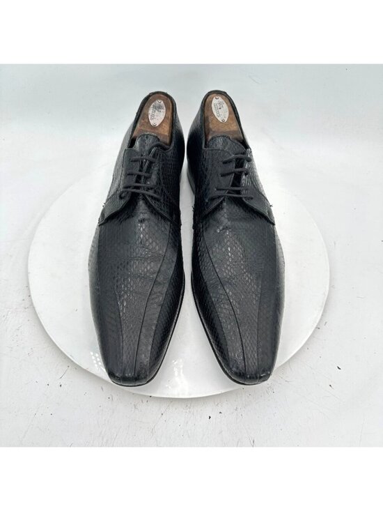 Dolce & Gabbana Other - Dolce & Gabbana Men Size EU 44 E US 10 Black Crocodile Skin Derby Dress Shoes